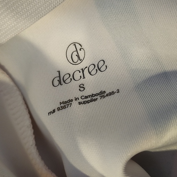 Decree Pastel Brushstroke Two Piece Crop Top & Skater Skirt Set Small - Picture 9 of 12